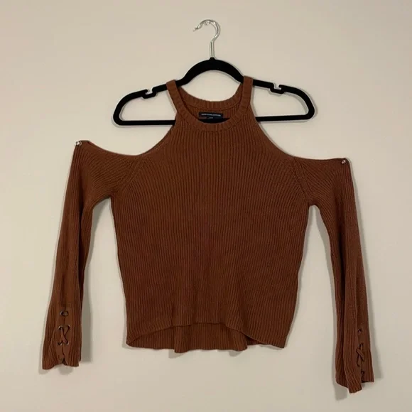 AEO | RUST ORANGE SWEATER - Picture 2 of 3